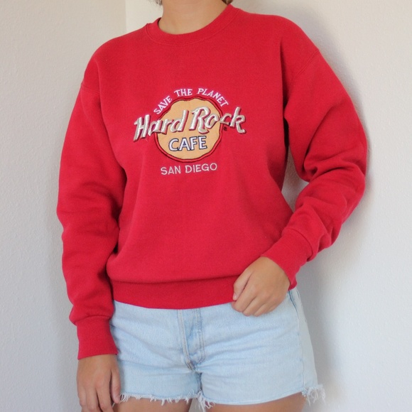 Vintage Tops - Vintage Hard Rock Cafe Sweatshirt